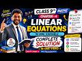 9th Math Chapter - 4 Complete 💯 Solution || #Chapter - 4 (Linear equations in One variables) ||