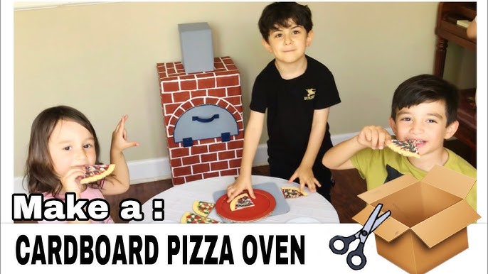 Teach Kids About Sustainability By DIY'ing a Cardboard Brick Pizza