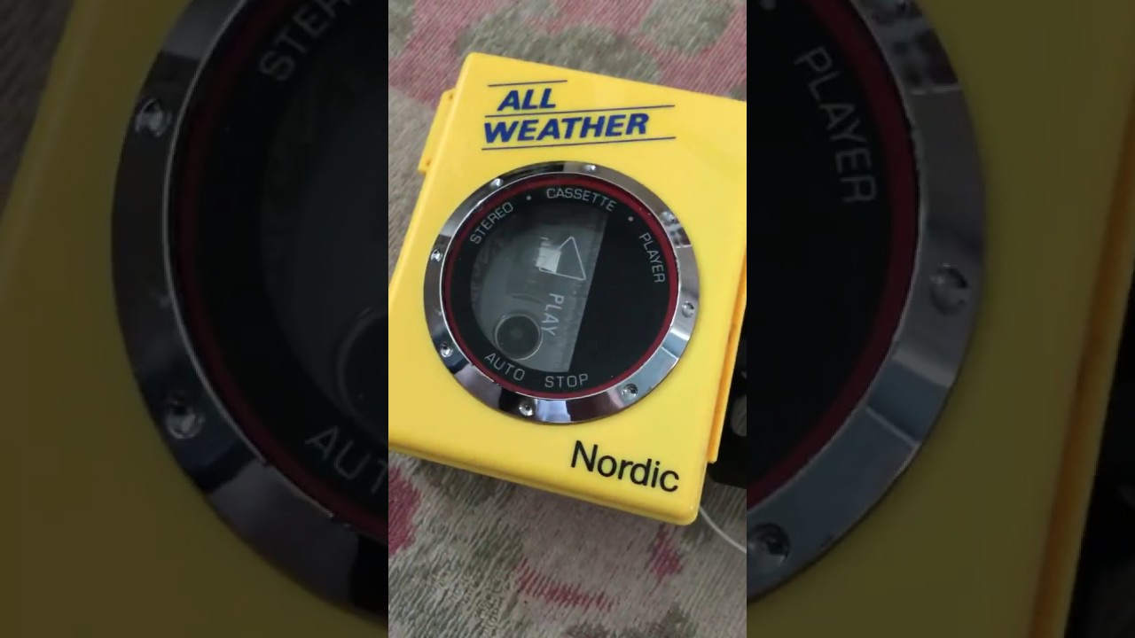 Nordic retro all weather cassette player compact design portable