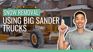 How to Use Big Trucks to Sand Bigger Driveways