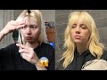 trying the billie eilish inspired wolf cut | Jamie Anne