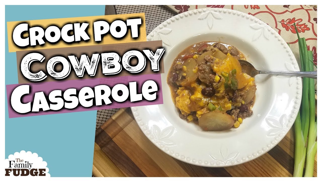 Cheesy Cowboy Casserole in the Slow Cooker Crocktober 2017 YouTube