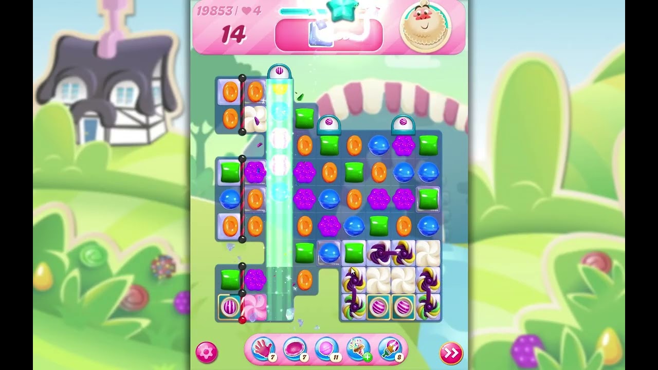 Candy Crush Saga Level 19853 - YouTube