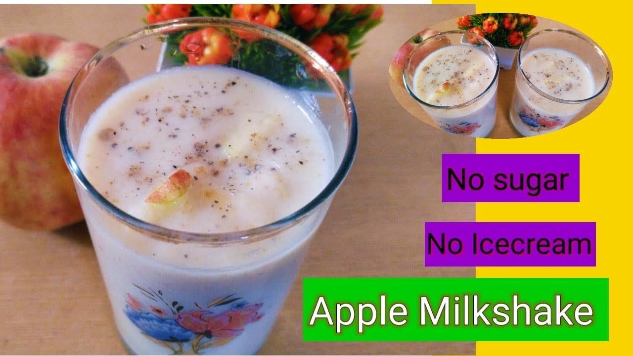 Quick And Easy Apple Milkshake RecipeApple Milkshake Without icecream