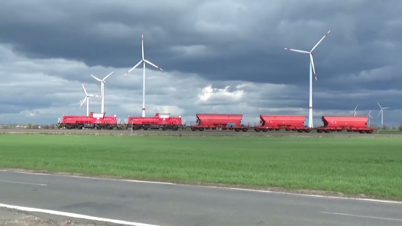 Nachtaufnahmen mit 6000 PS im Güterbahnhof Bernburg und Frühlingserwachen im Bernburger Streckennetz