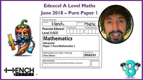 Edexcel A Level Maths June 2018 Pure 1 Full Paper Solutions
