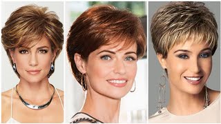 Classy Look Short Haircuts And Hair Dye Color Ideas For Women Any Age 40-50-60 To Look Younger