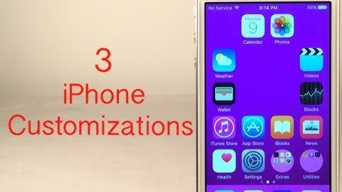 3 iPhone Customizations for iOS 9.3.1 - No Jailbreak
