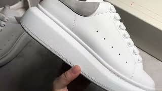 Alexander McQueen Oversized Sneakers White Dove Grey 553770WHGP79410