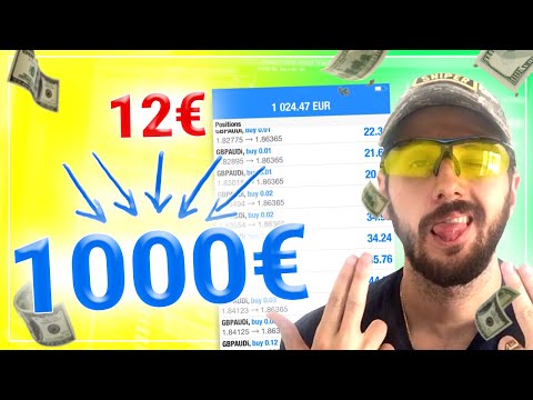 Je transforme 12€ en 1000€ sur le Forex (je vous explique tout)