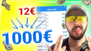 Je transforme 12€ en 1000€ sur le Forex (je vous explique tout)