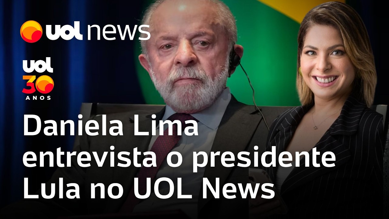 Presidente Lula é o entrevistado de Daniela Lima no UOL News desta quinta-feira