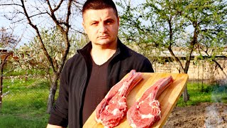 ОЧЕНЬ ВКУСНЫЙ ГОВЯЖИЙ СТЕЙК на решётке ГРИЛЬ.