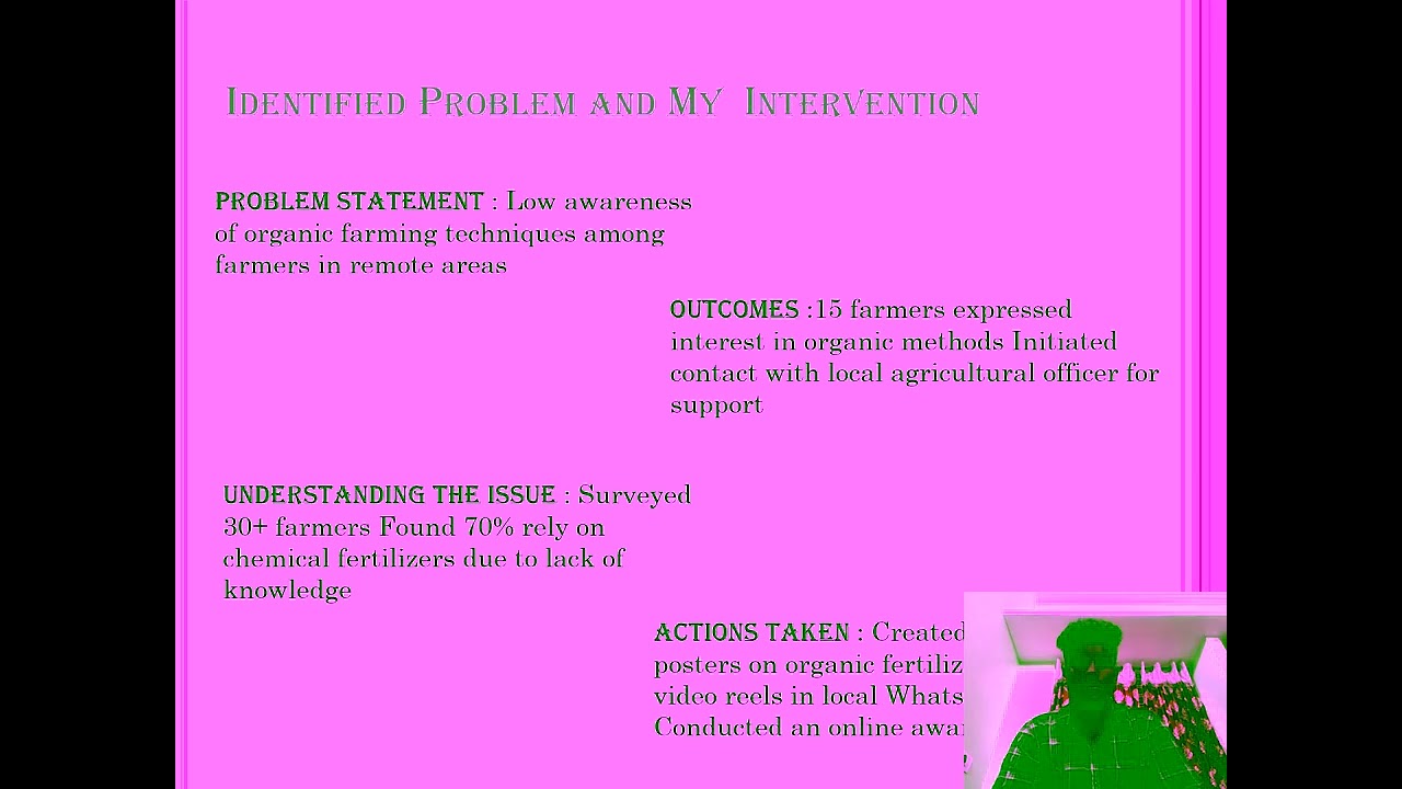 Agriculture Domain | Social Internship Project Presentation | POLKAM ARAVIND | REMOTE | SLOT 3
