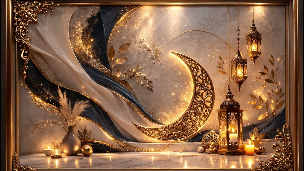 خلفيات رمضان فخمة 🌙 | Luxury Ramadan Kareem Ambience 1 Hour  Background