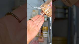 golden glossy hair 🌟🧖🏼‍♀️ #haircare #haircareroutine #hair #asmr #blowout #hairstyle