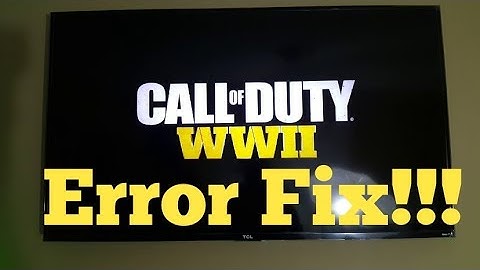 Call of duty ww2 ERROR code 1 & 5 fix!!!