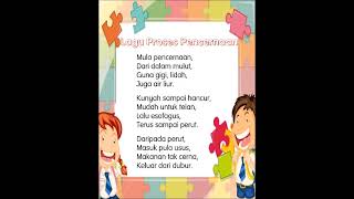 Lagu Proses Pencernaan (Sumber Buku Teks Sains Tahun 3)