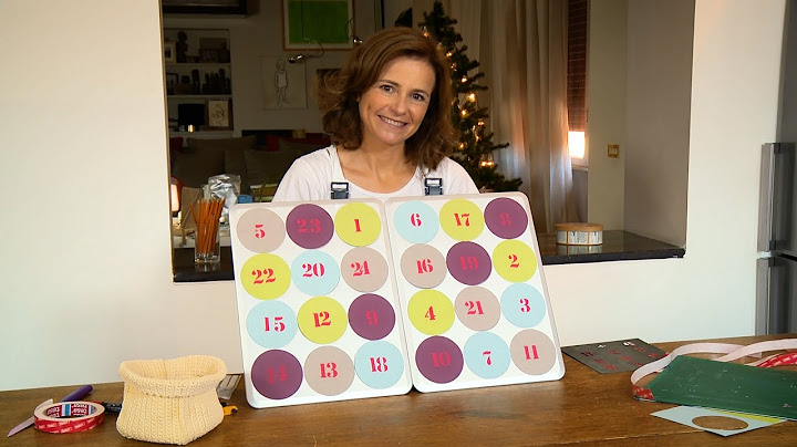 Calendario dell’Avvento con teglie per muffin | Decorazioni natalizie fai da te