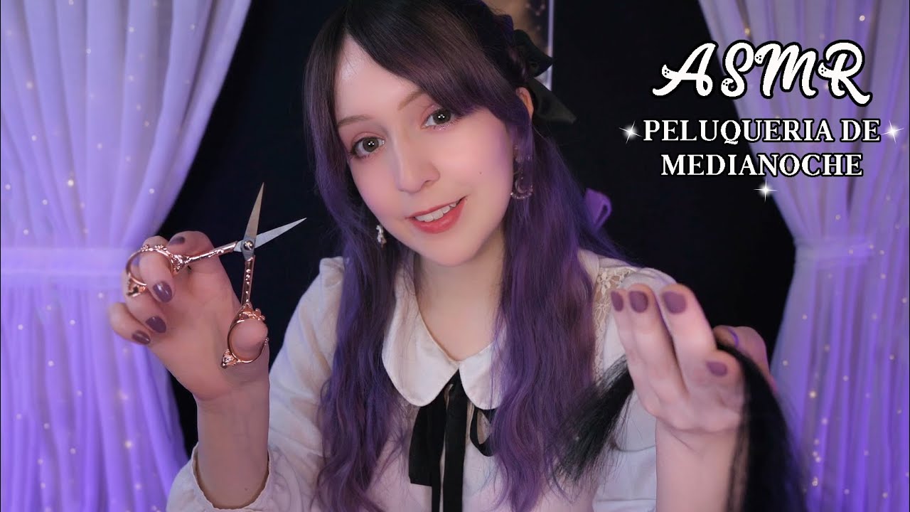 ⭐ASMR Peluquería de MEDIANOCHE 🌃 [Sub] Corte, Lavado, Masaje y Estilo en Soft Spoken
