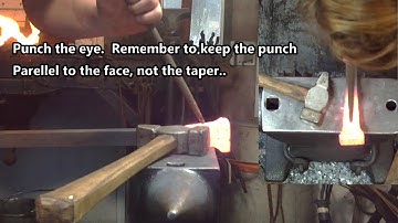 "How to Forge a Flatter" without using swage block, just vise..