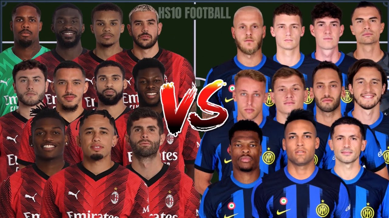 MILAN 🆚 INTER - Football Player Comparison | MIL vs INT Serie A 🔥