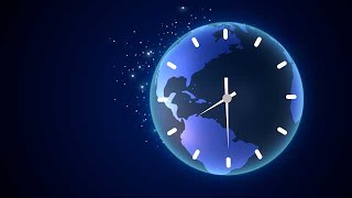 Earth Hours Day With Revolving Clock Stock Footage Stock Video Cinefootage