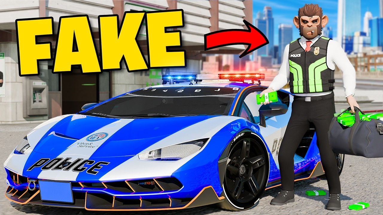 Robbing Banks as a Fake Cop sa GTA 5