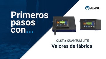 Restablecer a valores de fábrica Quantum Lite y QLST