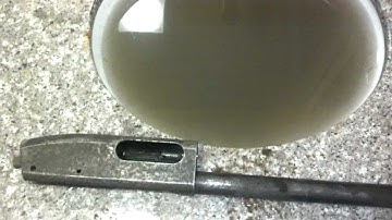 Ugly 870 Project: Video 3 First electrolysis dip completed, looks like we will need a bit more