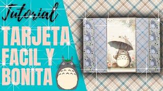 TARJETA FACIL Y BONITA TUTORIAL DE SCRAPBOOK