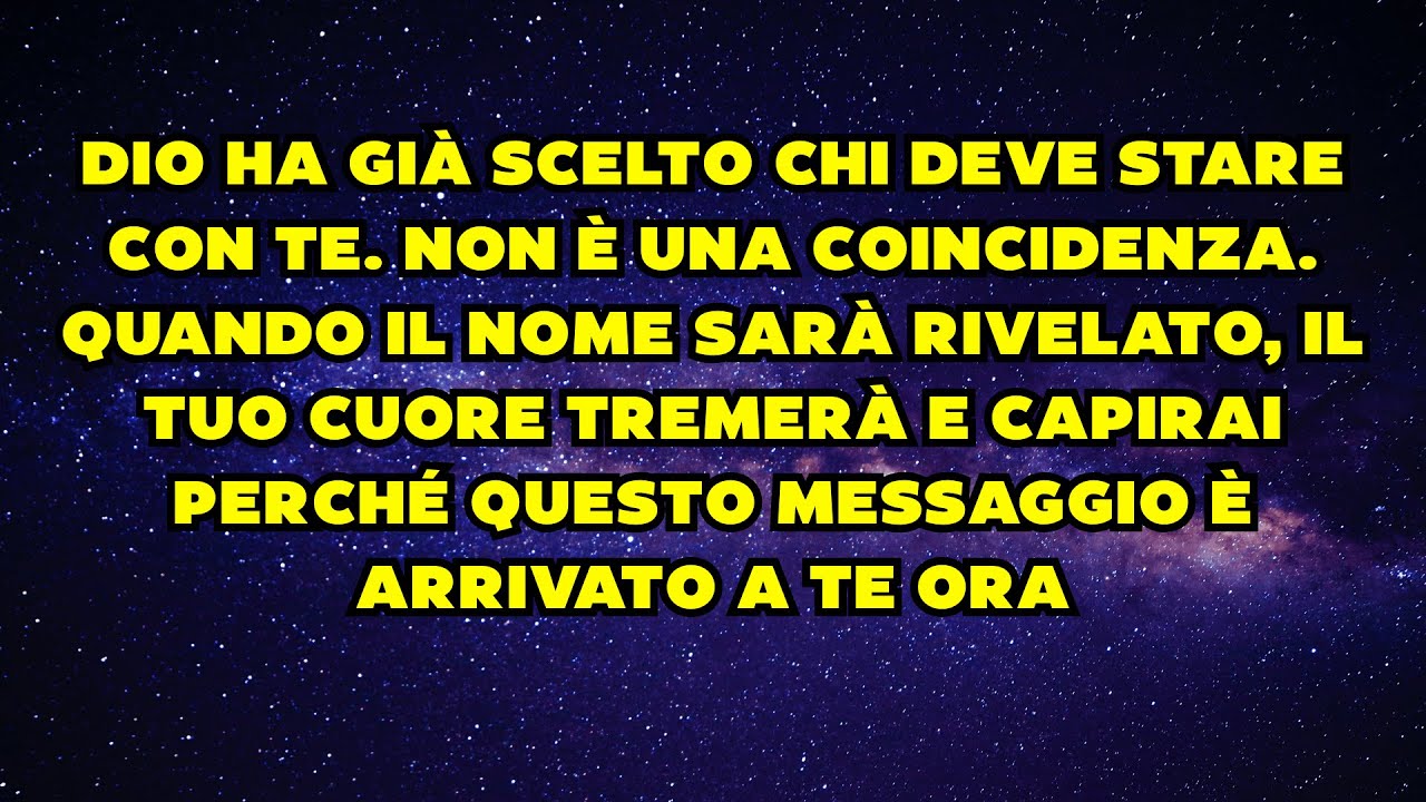 ⚠️ DIO HA GIÀ SCELTO CHI DEVE STARE CON TE — QUANDO IL NOME APPARIRÀ, TREMERAI