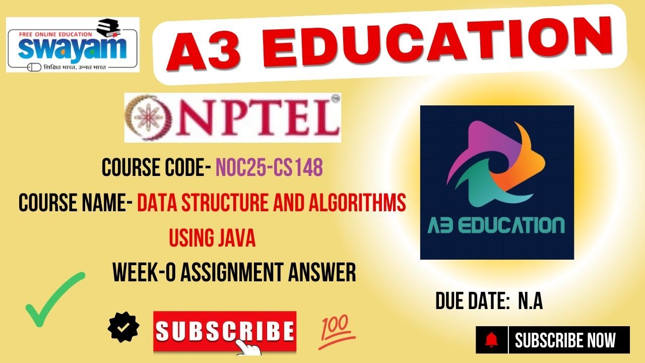 NPTEL Data Structures & Algorithms Using Java Week 0 Assignment Answer ...