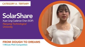 From Dough to Dreams: 1-Minute Pitch Competition | SolarShare by Cadence Chen