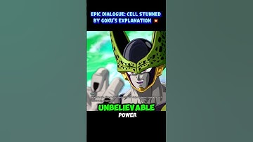 Epic Dialogue: Perfect Cell Stunned by Goku’s Explanation  #sparkingzero #crashout #knockout
