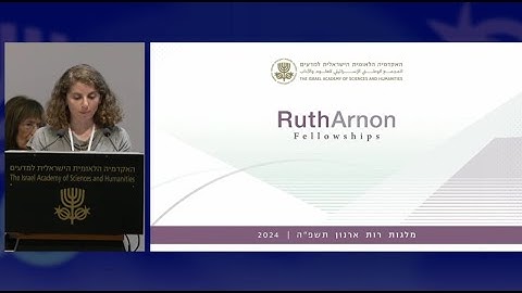 Ruth Arnon Fellowship Ceremony 2024 - Honoring Excellence in Postdoctoral Research