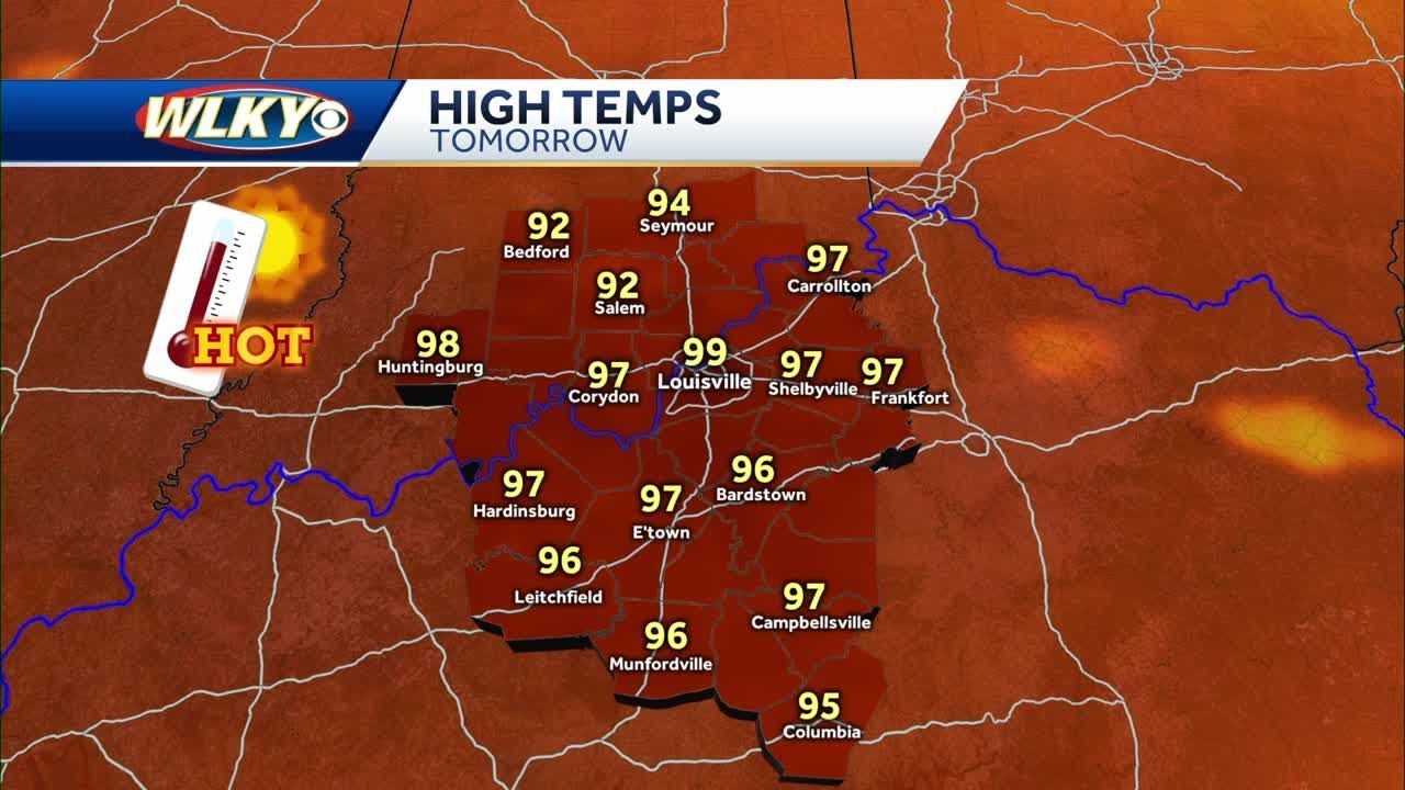 Excessive heat continues into Friday with a few storms possible - YouTube