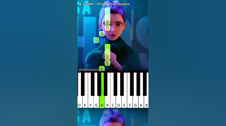 Golden (KPop Demon Hunters) - Piano Tutorial #shorts #trending
