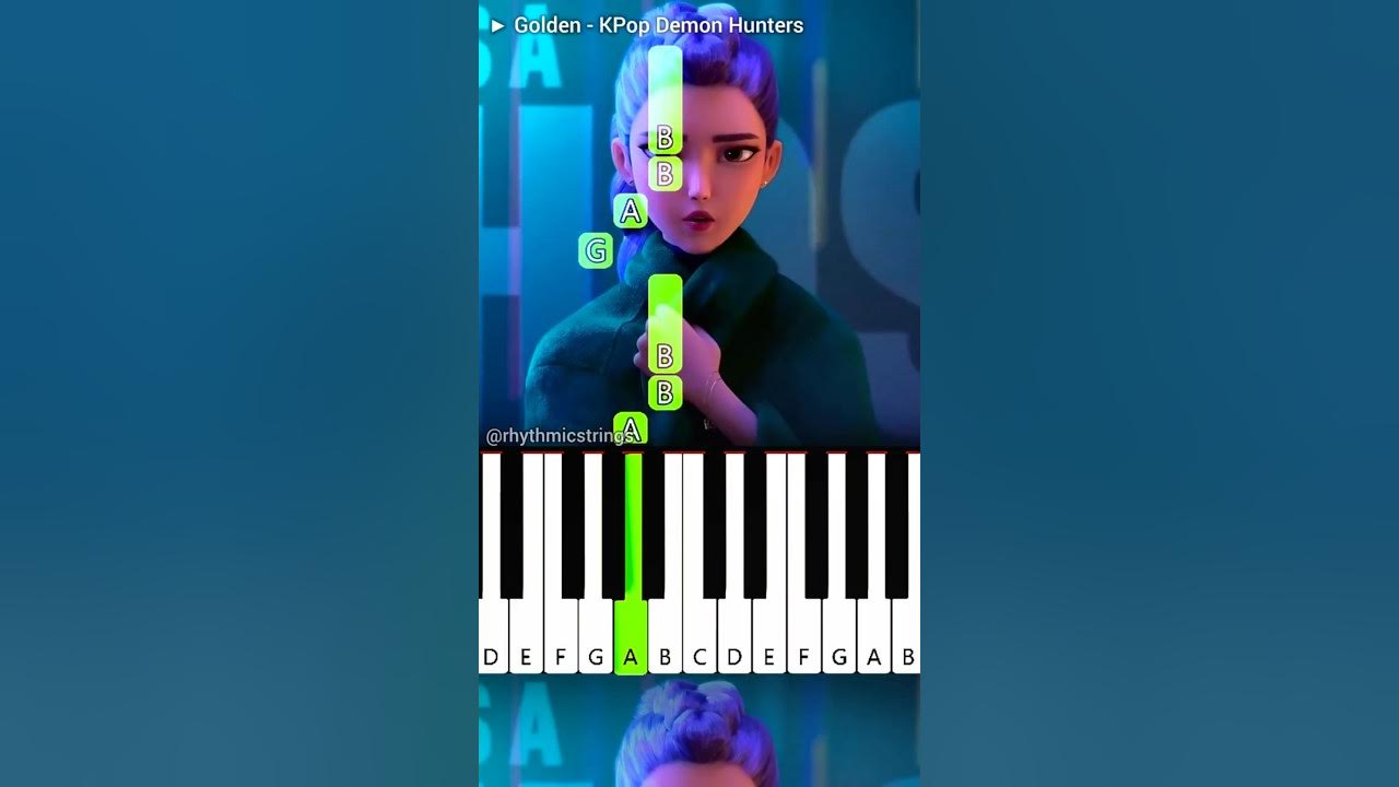 Golden (KPop Demon Hunters) - Piano Tutorial #shorts #trending Golden (KPop Demon Hunters) - Piano Tutorial #shorts #trending