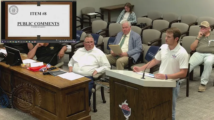 West Baton Rouge Parish Council Meeting Oct 23, 2025