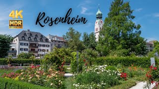 Rosenheim Walking Tour - Bavaria - Germany - 4K HDR