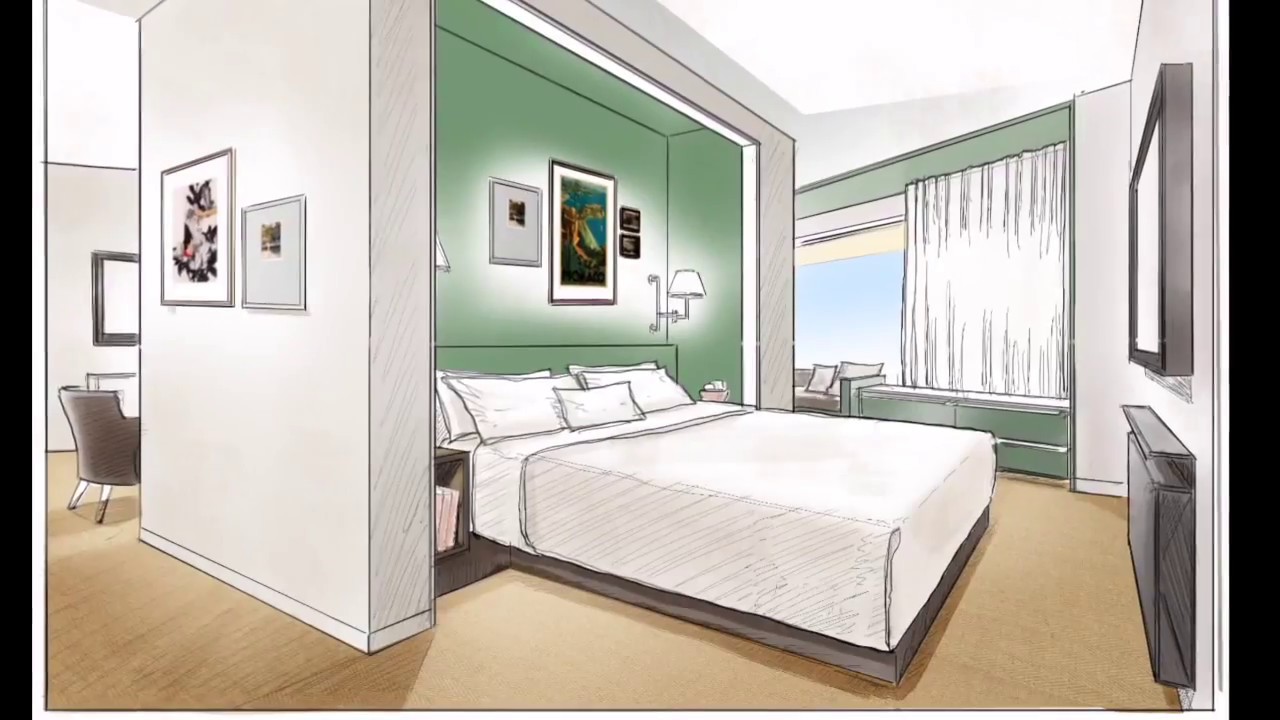 Designing a Hotel Room From Sketchup Model to Final Color 