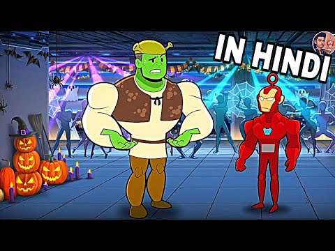 Avengers Halloween party in hindi credit 👉 @CartoonHooligans
