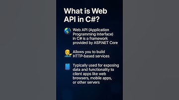 💡What is Web API in C#? #webapi #dotnetcore  #aspnetcore #codecarvehub #restapi #csharp