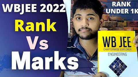 WBJEE 2022 Rang versus cijferanalyse | Jadavpur Universiteitsscore | Vivek Agarwal