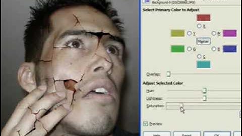 Cracked Face Effect Using The Gimp!