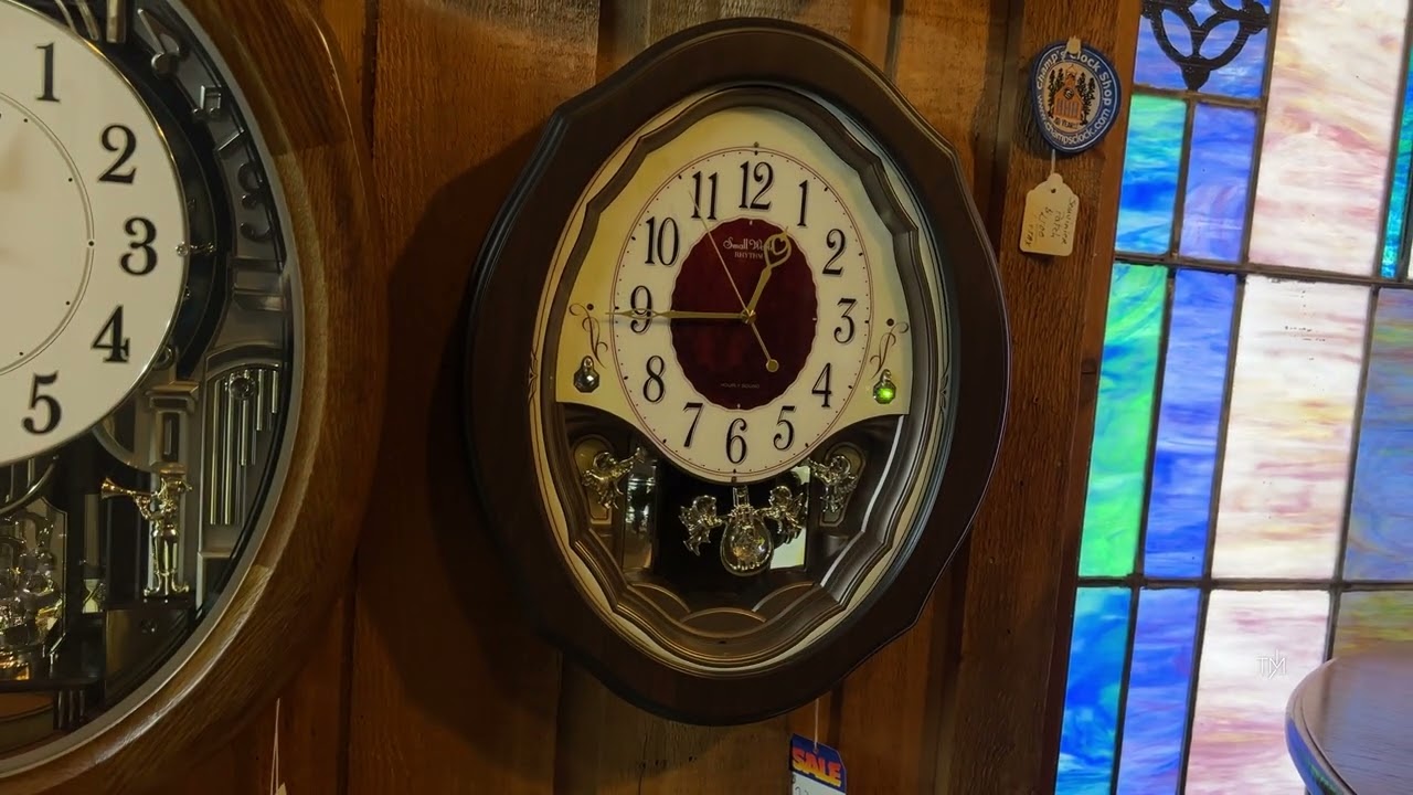 Precious Angels” RHYTHM Musical Motion Clock - 4MJ894WD06 - YouTube