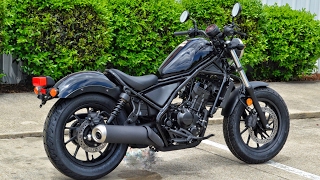 2017 Honda Rebel 300 Review of Specs Motorcycle Cruiser Walk Around CMX300H Black