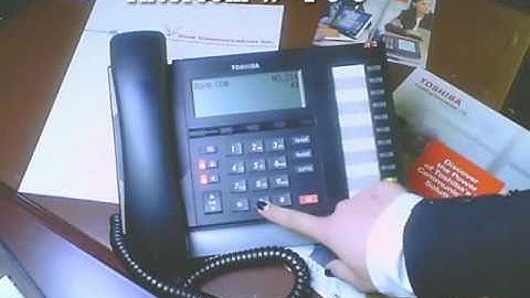 Toshiba CIX/CTX Telephone System -Reset Message light.