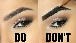 EYEBROW MISTAKES TO AVOID!